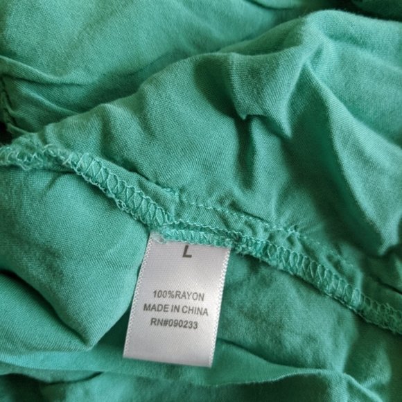 Kirra summer flowy tank top sea green large - Picture 2 of 3